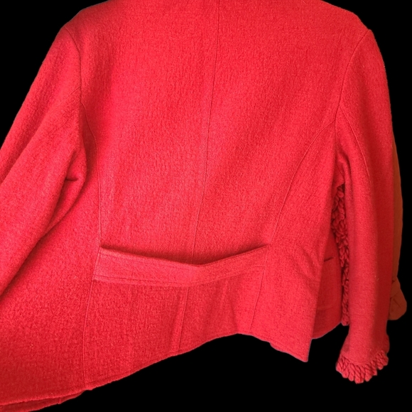 Wool snap up jacket Talbots med. - Picture 4 of 6